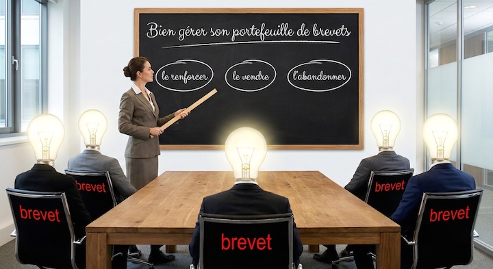 Gérer son portefeuille brevet : vendre, renforcer ou abandonner un brevet.